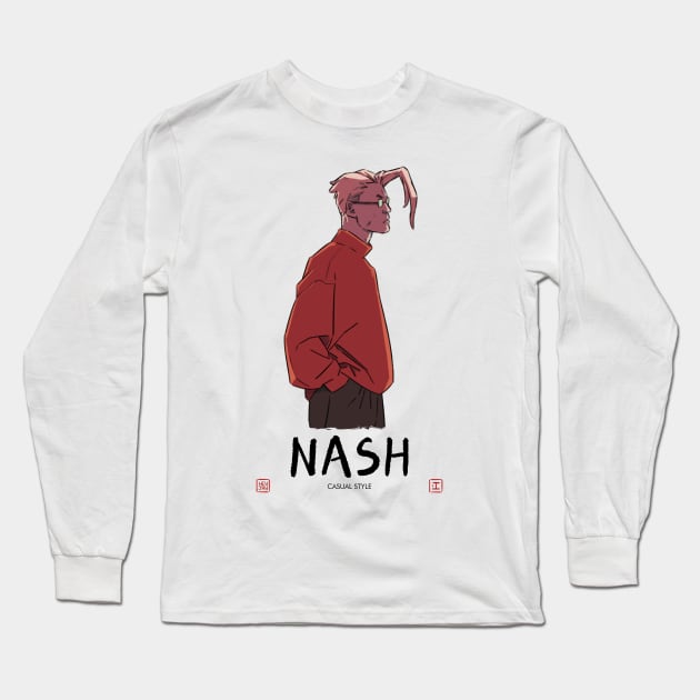 Nash - Casual Style Long Sleeve T-Shirt by HeyJay